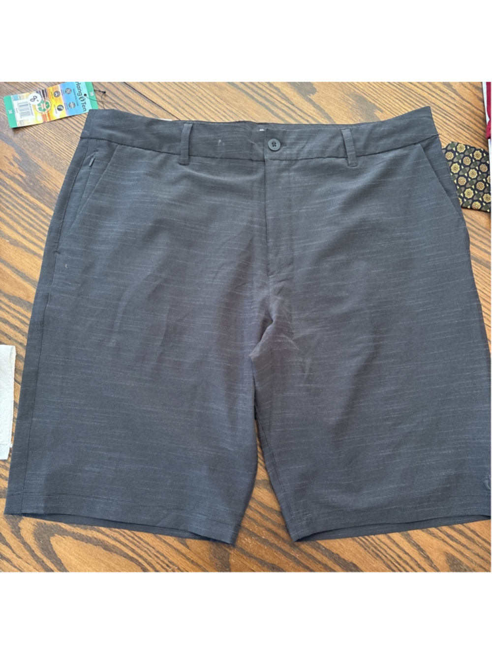 Hang Ten Men's Dark Charcoal Gray Short 38 NWT